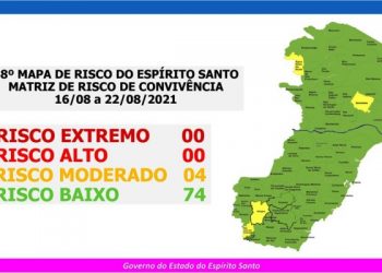 MAPA DE RISCO – Sooretama volta para “Risco Moderado”