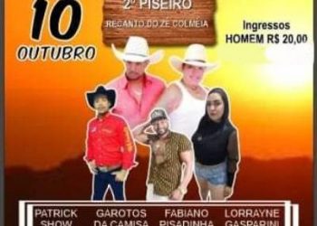 Domingo tem o 2º Piseiro do Recanto do Zé Colmeia em Povoação