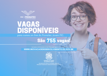 Estão abertas inscrições para vagas do Edital 5ª Oferta do Pronatec Jovem FIC on-line