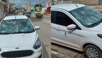 ATUALIZAÇÃO -VÍDEO – Veículo da Câmara: suspeito de estar embriagado quebra carro do legislativo em Linhares