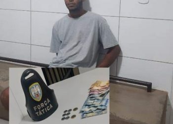 Força Tática tira de circulação jovem de 20 anos, com extensa ficha criminal. Ele foi detido na cracolândia de Linhares