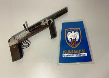 Polícia Militar apreende arma calibre 12 de fabricação caseira no Jocafe