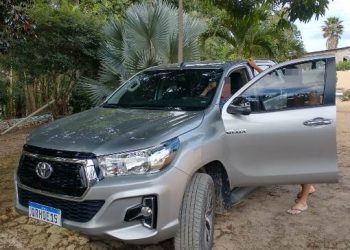 Hilux roubada em Jacupemba é recuperada pela PM em Jaguaré