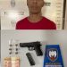 Jovem corre ao vê viatura da PM e é detido com maconha e uma pistola