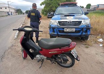 Guarda Civil Municipal de Linhares recupera Biz com restrição de furto/roubo