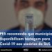 MPES recomenda que municípios disponibilizem testagem para Covid-19 aos usuários do SUS