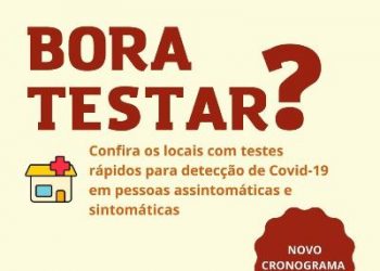 Saiba onde fazer o teste rápido da Covid – 19 para pacientes assintomáticos em João Neiva