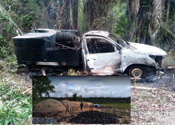 31 toneladas de carvão irregular e quatro pessoas presas  durante operação na região de Conceição da Barra