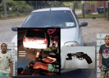 ATUALIZAÇÃO – 4 assaltantes da localidade de Bebedouro, em Linhares, são presos e apreendidos durante assalto em João Neiva