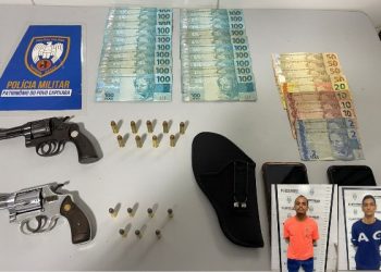 Polícia Militar tira mais duas armas de circulação e leva dois suspeitos para a delegacia