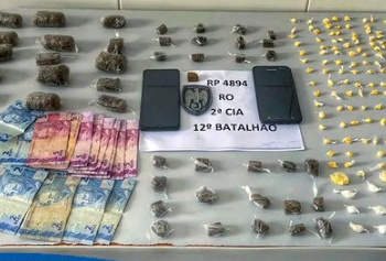 Polícia Militar apreende cocaína, maconha e crack, um suspeito foi elevado para delegacia de Linhares