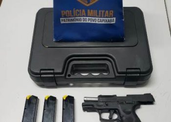 Jovem de 20 anos é conduzido para delegacia por realizar disparos de arma de fogo