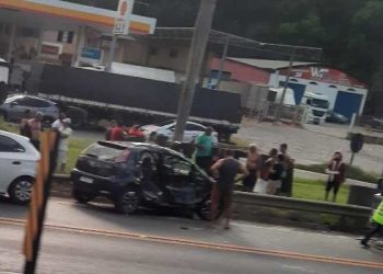 TRAGÉDIA EM JOÃO NEIVA – Esposo e esposa morrem vítimas de acidente de trânsito na BR 101.