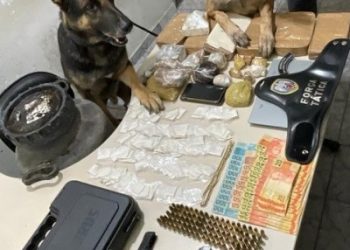 PM apreende mais de 11 kg de entorpecente, três armas, munições, dinheiro e muito mais durante este final de semana