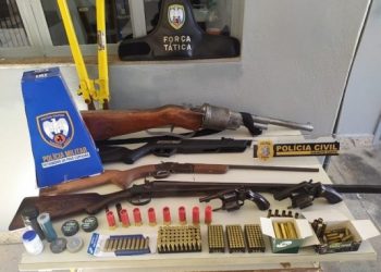 Operação integrada resulta em apreensão de armas e munições no Norte do ES
