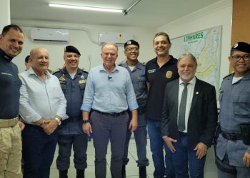 Governador inaugura reforma de Batalhão da PMES e visita novo CAAD em Linhares