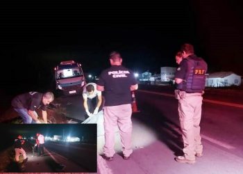 ATUALIZAÇÃO COM VIDEOS – Atropelamento com vítima fatal na BR 101 em Linhares.