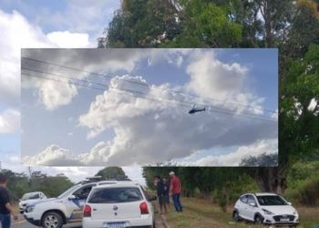 VÍDEOS – Dupla de Linhares rouba carro em Aracruz, Policia Militar recupera o automóvel e prende suspeito de dá cobertura o crime