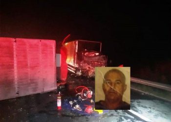 VÍDEO – Acidente entre dois caminhões deixa uma vítima fatal e duas gravemente feridas na BR 101 em Linhares