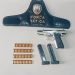 Força Tática apreende pistola 380 enterrada em quintal de residência, na localidade de Caieiras
