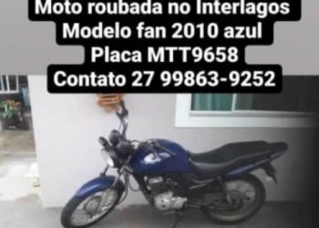 VÍDEO – Vendedor tem moto furtada enquanto estava almoçando