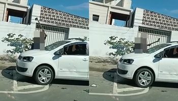 VÍDEO – Mulher destrói automóvel a machadadas no Interlagos, em Linhares. Por que será?