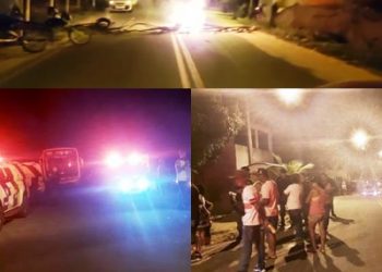 VÍDEOS – Moradores da comunidade de Areia em Linhares fecham a ES 010, em protesto contra abandono da Prefeitura de Linhares com a localidade.