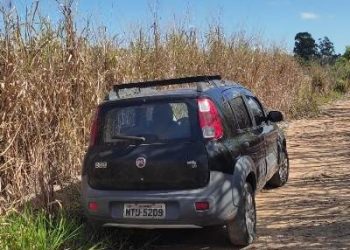 Automóvel com placas de Linhares é encontrado abandonado em canavial
