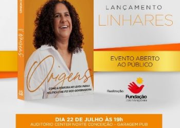 Jacqueline Moraes lança seu livro “origens” em Linhares nesta sexta-feira (22)