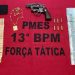 PM apreende arma de fogo, quase 5 mil em dinheiro, 2 mil e 700 em cheques e até galo, com sinais de maus tratos