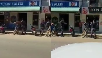 VÍDEO FLAGRANTE – Homem tenta atacar policial Militar com uma faca e acaba preso em Rio Bananal