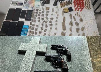 NO “INFERNINHO” Força Tática leva oito para a delegacia, aprende armas de fogo e drogas. Teve apreensão até dentro de cemitério. Cão Nill agiu