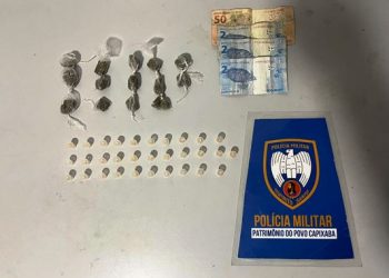 Dois menores de idade são flagrados escondendo drogas dentro de padrão de energia