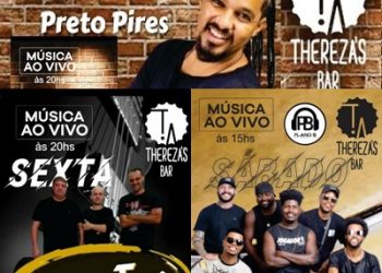 De quinta a sábado tem música ao vivo no Thereza’s Bar. Só coisa TOP