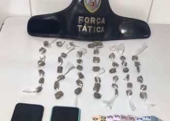 FORÇA TÁTICA – Apreensão de drogas e prisão de elementos com mandados de prisão em aberto, no Nova Esperança