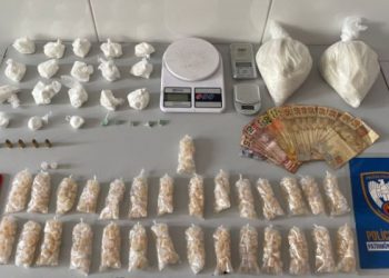 Policia Militar apreende grande quantidade de cocaína e outras drogas, em residência no Jocafe 2