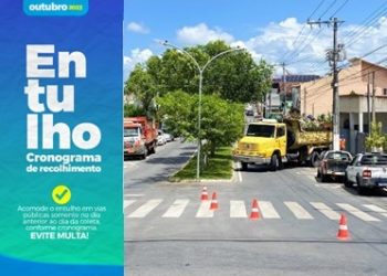 Divulgado cronograma de recolhimento de entulhos para o mês de outubro, em Linhares