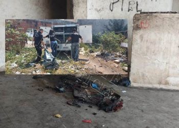 ATUALIZAÇÃO COM VIDEOS – Corpo de morador de rua é encontrado estrangulado e incendiado, em galpão abandonado, em Linhares.