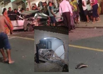Motorista bêbado perde controle, carro invade casa, mata dois e fere três, na noite de domingo em Pancas