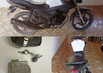 FUGA, PERSEGUIÇÃO E TIROS – Polícia Militar recupera moto com restrição de furto/roubo e apreende droga, em Rio Bananal