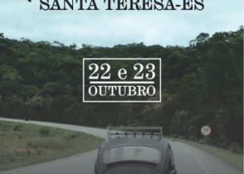 Final de semana com encontro dos amigos do fusca de Linhares, em Santa Tereza