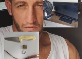 Suspeito de arrombar residências em Regência e preso pela PM dentro de transporte coletivo, em Linhares