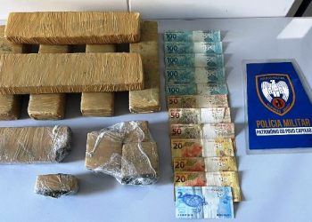 Polícia Militar flagra automóvel transportando 5 quilos de maconha no bairro Planalto, em Linhares