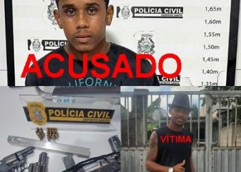 Polícia Civil cumpre mandado e prende principal suspeito de matar Luiz Fernando, no Complexo Esportivo do bairro Aviso