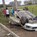 ACIDENTE NA ESTRADA DO GUAXE – adolescente de 14 anos morre após automóvel capotar