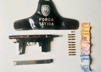 Dois menores são abordados e apreendidos com submetralhadora