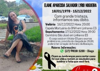 Velório e sepultamento de Elaine Lyrio