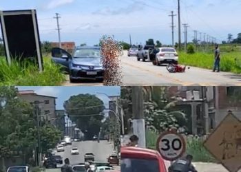 VÍDEO FLAGRANTE – carro se envolve em acidente, motorista desacata PM e vai pra delegacia