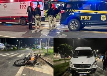 VÍDEO – Homem morre após batida entre Van e Motocicleta, na BR 101, em Linhares