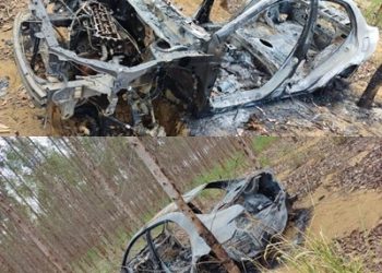 Veículo queimado e depenado é encontrado em Bebedouro